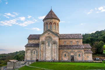 Fototapeta na wymiar Saint Nino Bodbe Monastery is a Georgian Orthodox monastic complex of Bodbe near Sighnaghi, Georgia