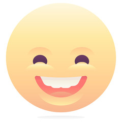 Happy grin emoticon