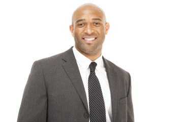 portrait of a businessman isolated on white