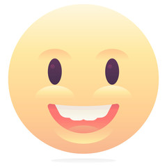 Grinning emoticon