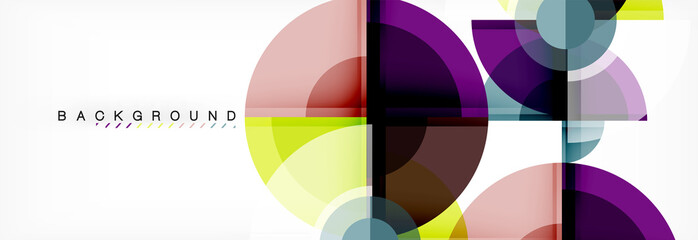 Obraz premium Vector fantastic circle modern geometric background template