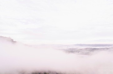 Cloud over the mountain