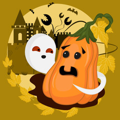 ghost scares Halloween pumpkin