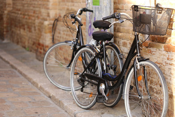Naklejka na ściany i meble bicicletas de calle