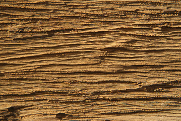 Old natural antique wooden background shows natural texture surface of the tree. Seen in close up view from the top. Teak is kind of this tree. Natural wooden background concept.