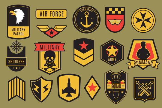 Patch templates for military and biker design (1273300)