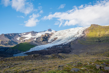 Falljokull lacier in south Iceland