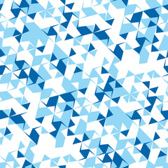 Abstract seamless pattern of corners and triangles. Optical illusion of movement. Bright youth pattern.