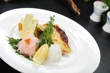 Japanese edo grilled fish