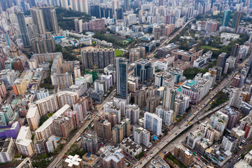 Fototapeta na wymiar Hong Kong residential area