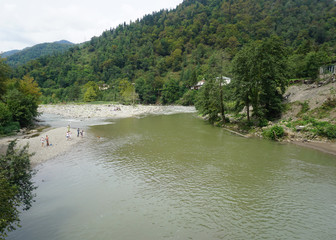 Acharistskali River Shore