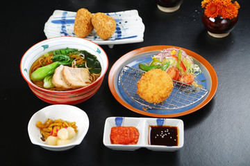 A combination photo of Japanese edo cuisine