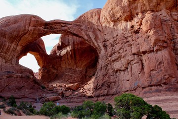 Moab, USA - July 7, 2018: Arches National Park in Utah near Moab