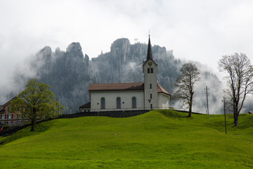Fototapeta na wymiar Kloster Maria-Rickenbach im Schweizer Kanton Nidwalden