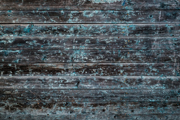 Cracked painted wooden background. Aged wood texture. Vintage style
