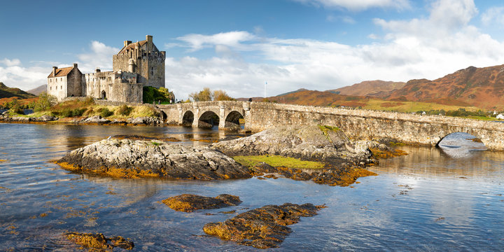 Panorama des Eilean Donan Castle, Schottland