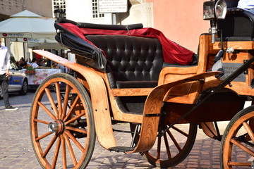 Carrozza in legno, Varsavia, Polonia