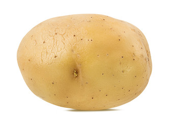 Fresh potato isolated on white background  with clipping path