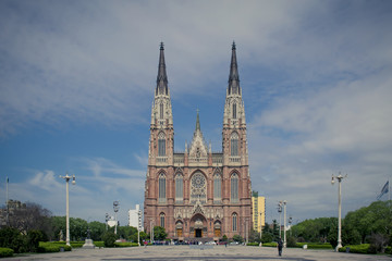 Fototapeta premium Catholic cathedral of La Plata City,