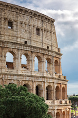 Fototapeta premium The Colosseum in the center of Rome, Italy
