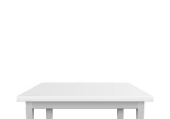 Gray table on a white background. Vector illustration
