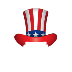 Hat with flat of United States of America