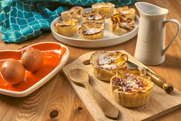 Delicious handmade cakes Pastels sighs of lover.