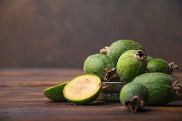 seasonal autumn feijoa came