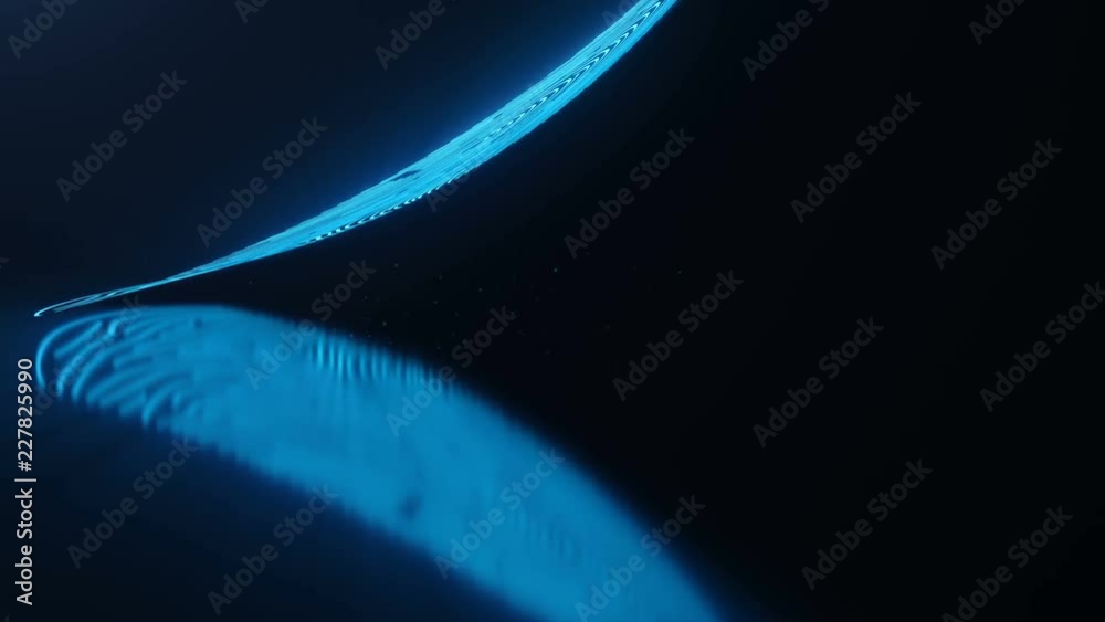 Poster fingerprint scan provides security access with biometrics identification. concept fingerprint protec