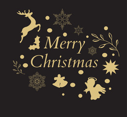 Obraz premium Christmas Wreath Vector