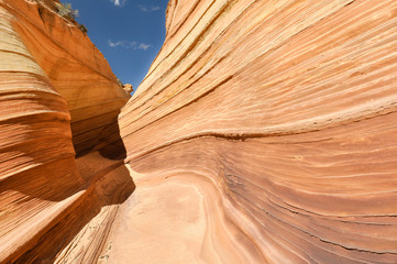 The Wave, sandstone in Coyote Buttes North, Arizona, USA