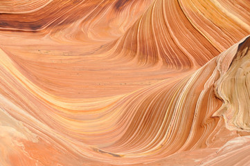 The Wave, sandstone in Coyote Buttes North, Arizona, USA © Noradoa