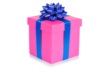 Obraz premium Geschenk Geburtstag Weihnachten Weihnachtsgeschenk Geburtstagsgeschenk Schachtel rosa pink schenken