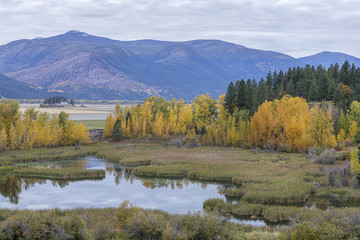 Fall landscape in Bonners Ferry, Idaho.