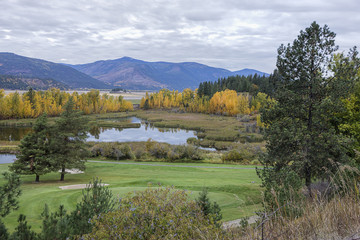 Obraz premium Autumn near Bonners Ferry, Idaho.