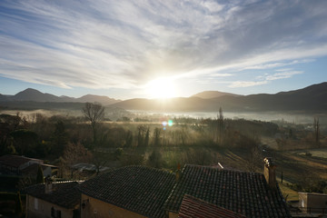 Lever de soleil &agrave; Po*et-LAval