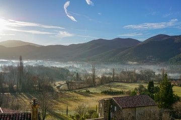 Brume du matin Po&euml;t-Laval