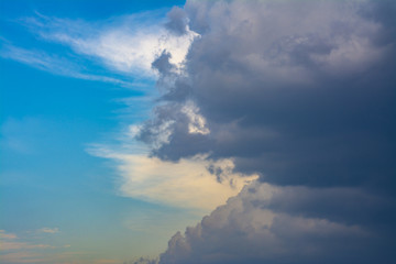 Fototapeta na wymiar Big cloud against the blue sky