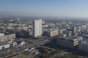 Naklejka na ściany i meble Warszawa panorama