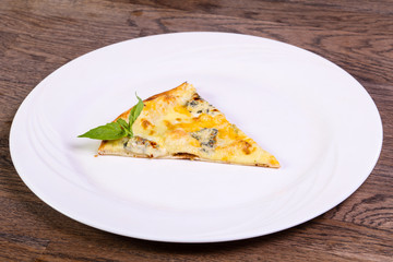 Four cheese pizza