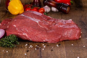 Raw beef meat
