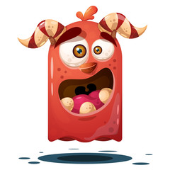 Funny, cute crazy pumpkin character. Halloween illustration. For printing on T-shirts. Vector eps 10