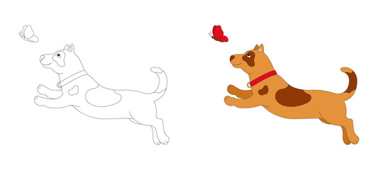 Dog and butterfly_2
