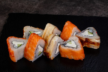 Japanese roll with eel