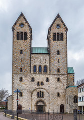 Fototapeta na wymiar The Abdinghof Church, Paderborn, Germany