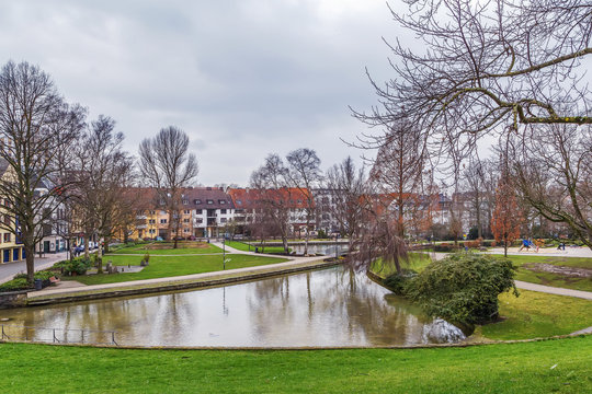 Pader river in Paderborn, Germany