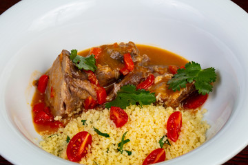 Lamb with couscous