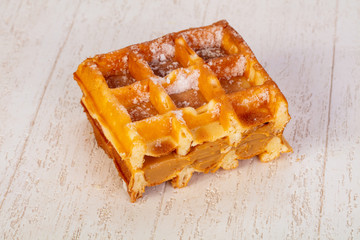 Sweet Waffle with jam