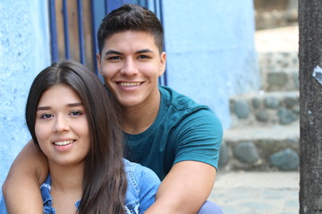 Young couple cuddling close up © ajr_images