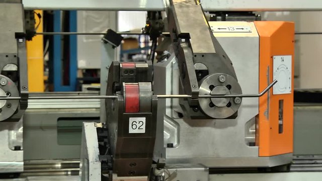 Production of components for cars by means of the bending machine